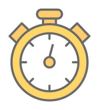 Düz çizgi kronometre vektör çizimi