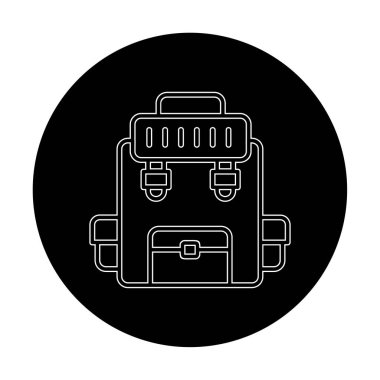 Askeri Sırt Çantası vektör çizimi