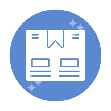 Taşıma Kutusunun vektör illüstrasyonu modern simge                             