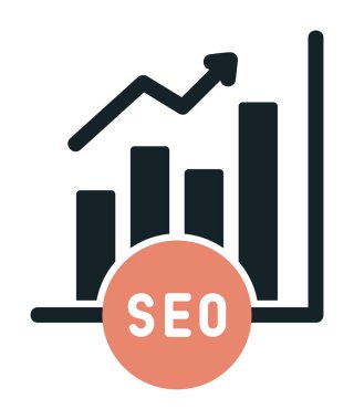 Basit Analitik simge, vektör illüstrasyonu