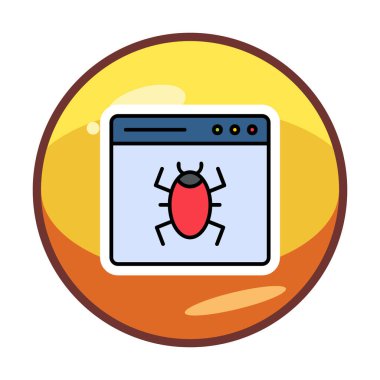 Yasak web sitesi vektör simgesi 