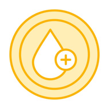 Kan damlası ağ simgesi, vektör illüstrasyonu 