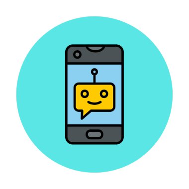 Sohbet simgesi vektör illüstrasyonu