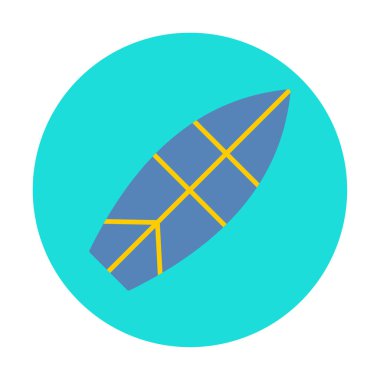 sörf tahtası vektör illüstrasyonu modern simge