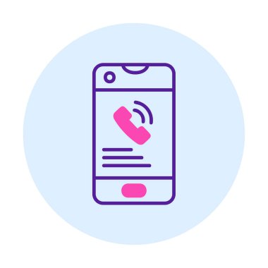 Telefon var. simge vektör illüstrasyon tasarımı