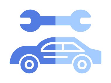 araba servis simgesi vektör illüstrasyonu 