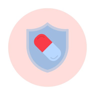 medical shield icon vector illustration 