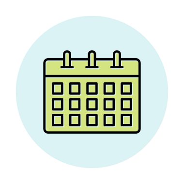 Takvim web simge vektör çizim