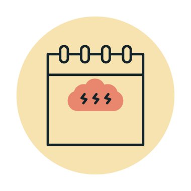 Takvim simgesi, vektör illüstrasyonu basit tasarım