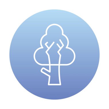 ağaç simgesi basit resimleme