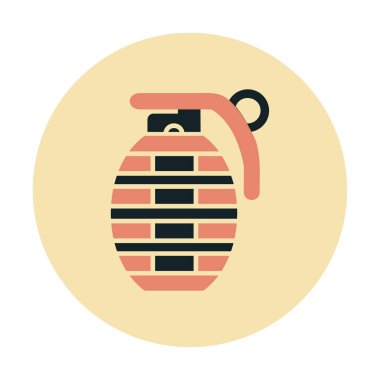 El bombası ağ simgesi, vektör illüstrasyonu