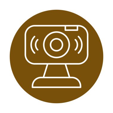 Web kamerası. Web simgesi basit illüstrasyon                   