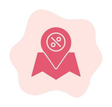 konum pin simgesi, vektör illüstrasyonu basit tasarım