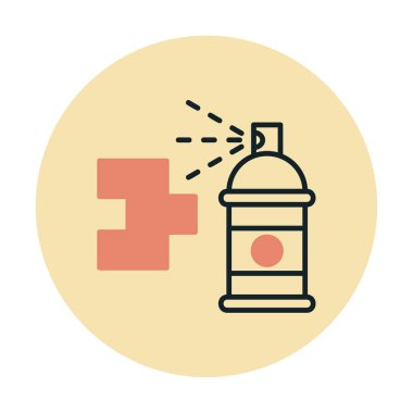 Graffiti web simgesi, vektör illüstrasyonu 