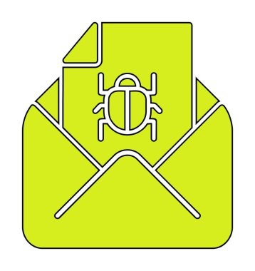 Basit çöp posta harfi simgesi, vektör illüstrasyonu