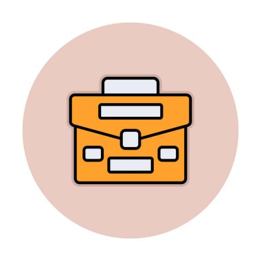 Portföy düz vektör simgesi