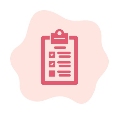 kontrol listesi simgesi, vektör illüstrasyonu 