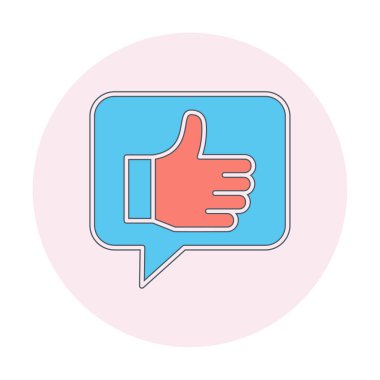 başparmak yukarı Web simgesi, vektör çizim                   