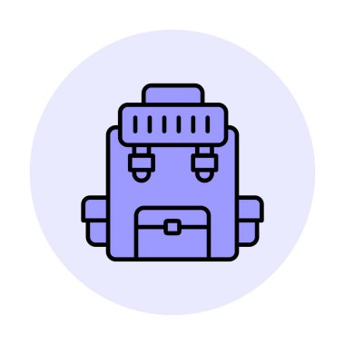 Askeri Sırt Çantası vektör çizimi