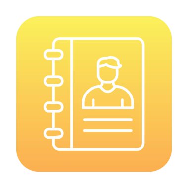 kitap simgesini başvurun, illüstrasyon vektör 