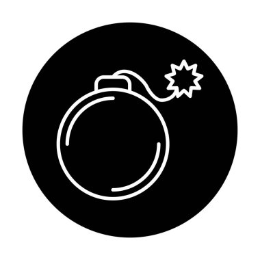 karikatür bombası, vektör illüstrasyonu