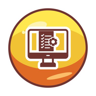 Proje Yönetimi simge vektör çizim