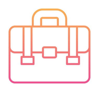 Portföy düz vektör simgesi