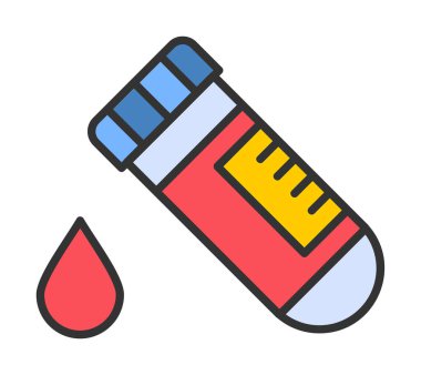 Kan Test Ağı simgesi, vektör illüstrasyonu