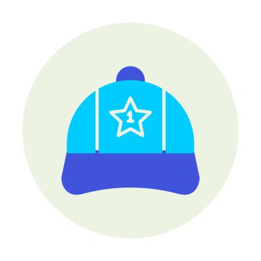 Bir numaralı simge ile kapağın vektör illüstrasyonu 