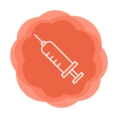 Şırınga ikonu vektör çizimi