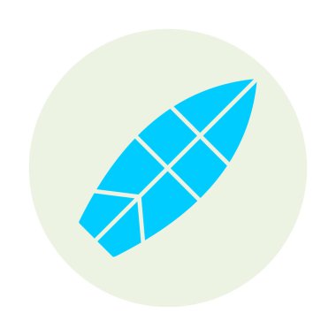 sörf tahtası vektör illüstrasyonu modern simge