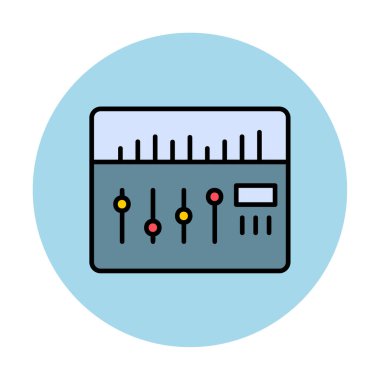 Modern Ses Karıştırıcı simgesinin vektör çizimi              
