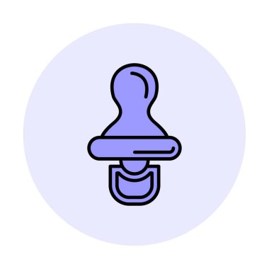 Bebek emziği çizgisi simgesi. doğrusal biçim işareti web tasarımı.