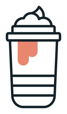 Sıcak çikolata, vektör illüstrasyon tasarımı 