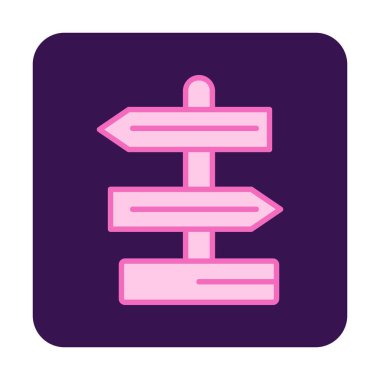 Yön işareti. Web simgesi basit tasarım 