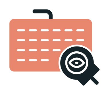 Tuş kaydedici ağ simgesi, vektör illüstrasyonu 