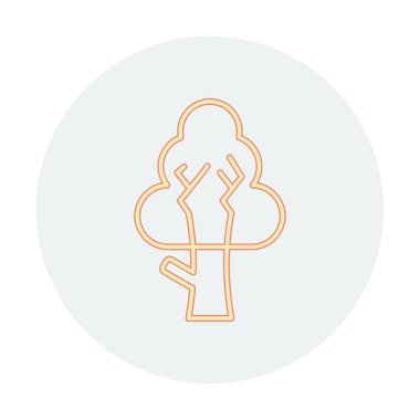 ağaç simgesi basit resimleme