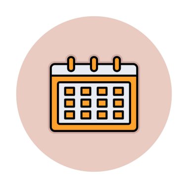 Takvim web simge vektör çizim