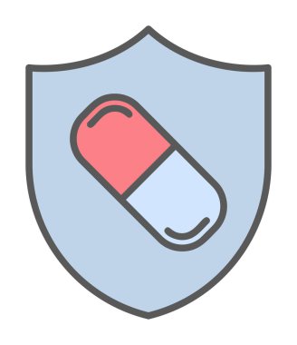 medical shield icon vector illustration 