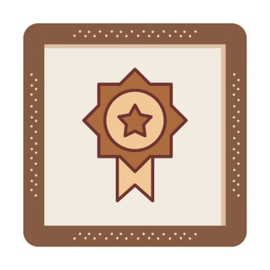 Ödül ikonu vektör illüstrasyonu. Ödül                        