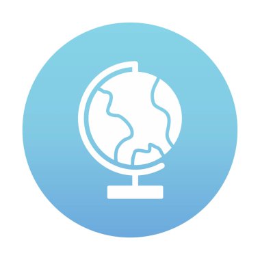 dünya ikonu vektör illüstrasyon tasarımı