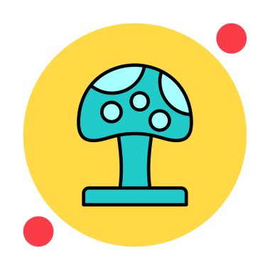 Mushroom icon, vector illustration simple design