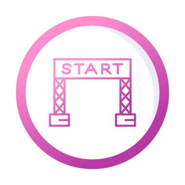 satır simge vektör çizim başlatmak