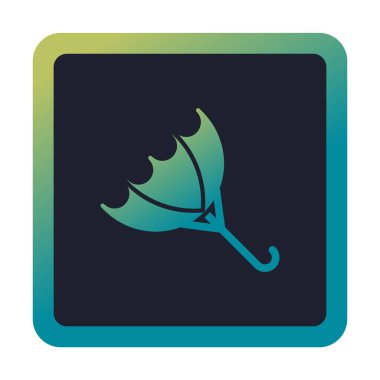 şemsiye simgesi vektör illüstrasyonu 