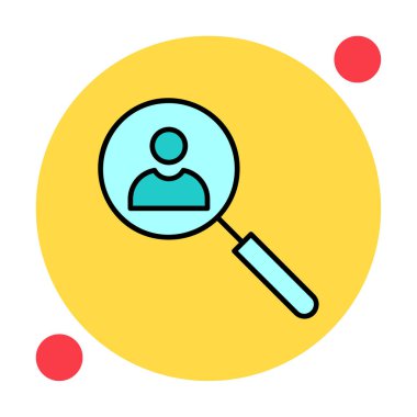 Ara. Web simgesi basit illüstrasyon