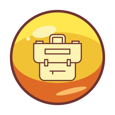 Portföy düz vektör simgesi