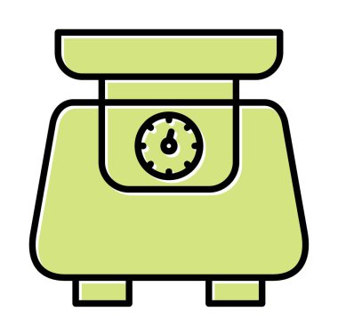 ölçekli düz simge, vektör illüstrasyonu