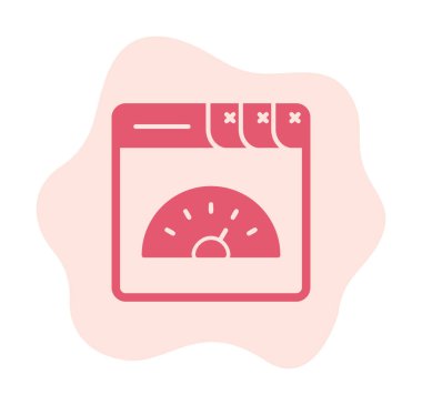 Sayfa hız simgesi, vektör illüstrasyonu