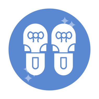 Basit Terlik simgesi, vektör illüstrasyonu