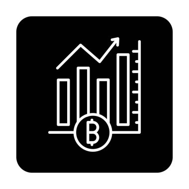 Basit Analitik simge, vektör illüstrasyonu